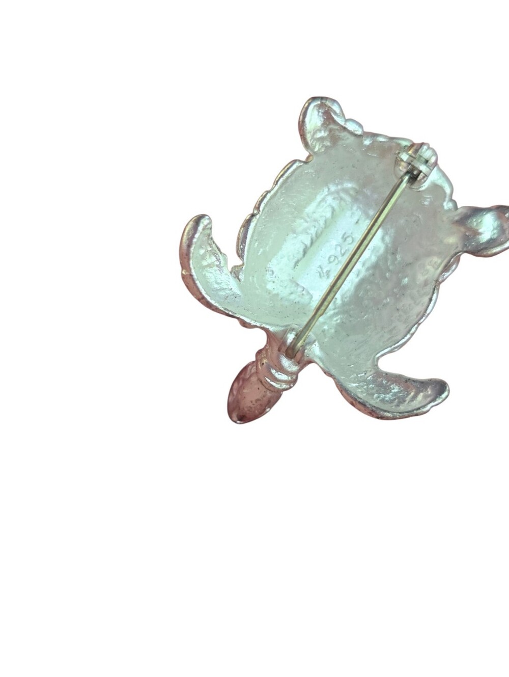 925 Silver Turtle Brooch - Picture 2 of 2